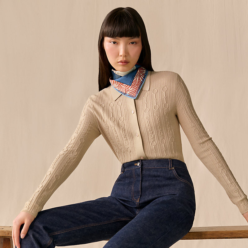 Cavalier en Formes scarf 45 - Beige | Hermès Mainland China